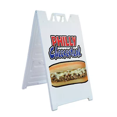 A-frame Sidewalk Philly Cheesesteak 24  X 36  Double Sided A-Frame Sidewalk Sign • $44.99