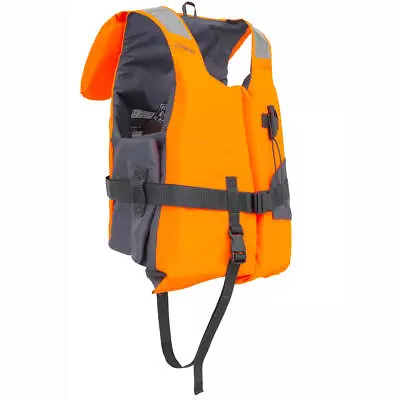 Unisex Foam Life Jacket Vest Surf Buoyancy Aid Lj 100N Easy Orange Grey Tribord • £26.98