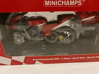Ducati Desmosedici. Casey Stoner. MotoGP 2008.   Minichamps 1/12 • $94.59