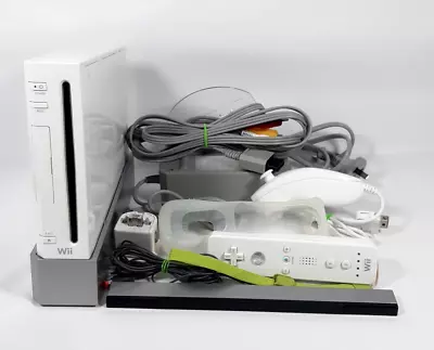 Nintendo Wii White PAL Console Genuine RVL-001 Motion Plus Bundle Tested • $69.99