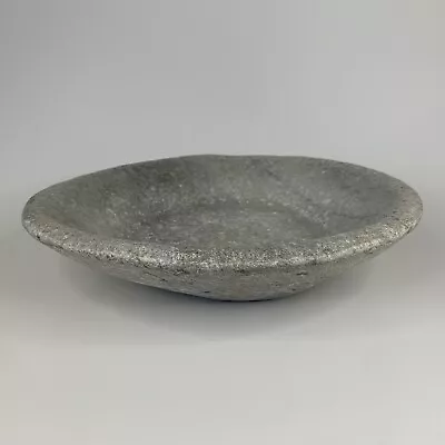 Vintage Large Marble Bowl 11  Handmade India Rustic Boho • $119.99