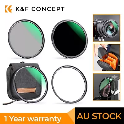 K&F Concept Magnetic Filter Kit MCUV+CPL+ND1000 49/52/55/58/62/67/72/77/82mm • $169.99