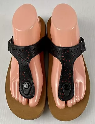 £25.40 • Buy Scholl Womens Orthaheel Thongs Sandals  Black AU/US 9, UK 7, EU40