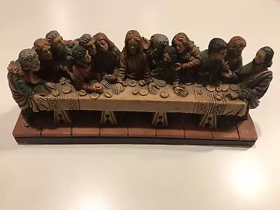 Detailed Vintage Roman A. Giannetti LAST SUPPER Figurine Signed • £14.48