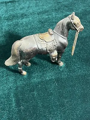 AS-IS Vintage Copper Brass Pot Metal Horse Figure Sculpture Statue Broken Ear! • $15