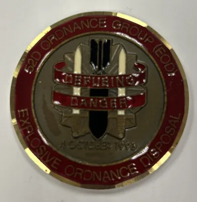 US Army 52nd Ordinance  Group EOD Explosive Ordnance Disposal Challenge Coin • $74.99