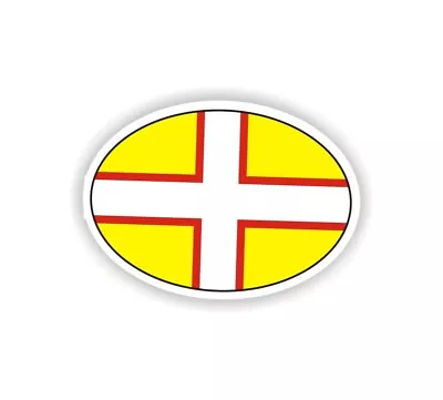 Dorset Plain Oval Flag Sticker 140mm X 100mm Decal Stickers Car Van Window • £2.99