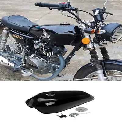 $215.90 • Buy Racer Vintage Fuel Gas Tank W/Cap Switch Black 9L/2.4 Gallon Motorcycle Cafe