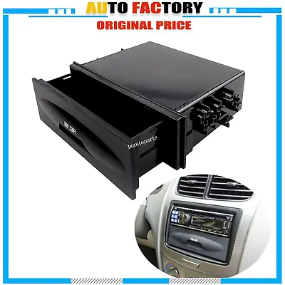 Car CD Player Radio Storage Box Universal Single Din Truck Dash Trim Pocket Kit • $13.99