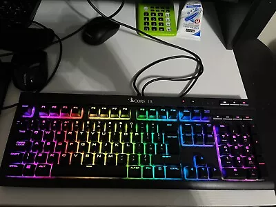 Corsair K68 RGB Gaming LED Wired USB Plug In Keyboard FOR PARTS • £20