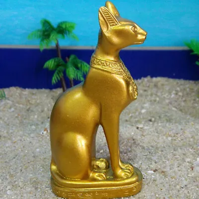 Egyptian Cat Miniature Egyptian Goddess Cat Figurine Cat Goddess Statue • $11.82