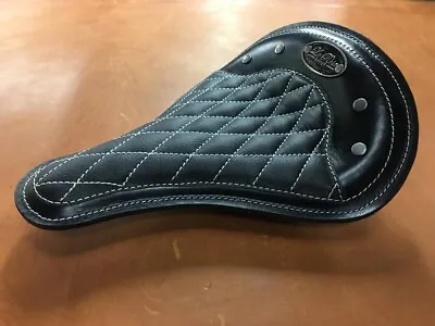 La Rosa Design Black Leather Solo Seat For Harley Choppers And Bobbers • $199.99