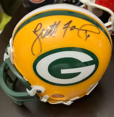 GREEN BAY PACKERS: Brett Favre Signed Autographed Riddell Mini-Helmet! *READ* • $0.99