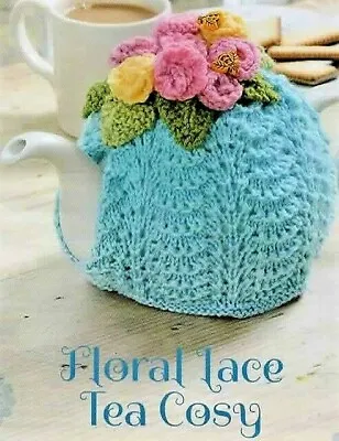 £2.69 • Buy 1150 Crochet Floral Lace Tea Cosy DK Vintage Knitting Pattern Reprint
