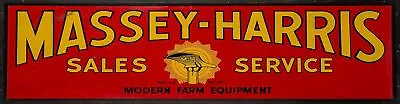 Massey-harris Sales Service 20  Heavy Duty Usa Made Metal Farm Advertising Sign • $72