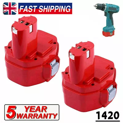 2-Pack For Makita 14.4V Battery PA14 4.8Ah 1420 1434 1422 1433 1435 6280D 6281D • £14.89