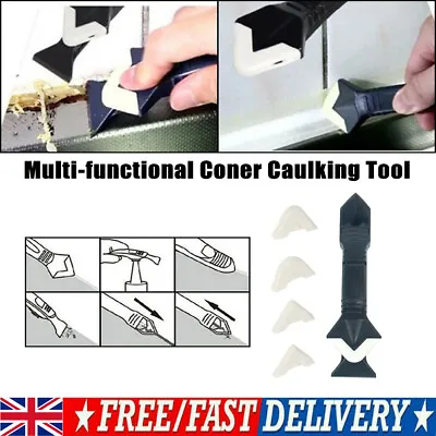 £6.97 • Buy Silicone Caulk Smoothing Grouting Sealant Mastic Finishing Remover Scraper Tool