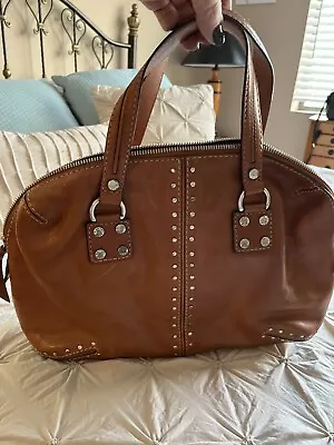 Michael Kors Astor Studded Satchel Hand Bag Purse W/Dustcover Sleeper Bag • $69