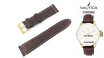 Nautica Spare Band 09599 Yacht Club - Wristwatch Strap Leather - 22 MM Watch • £41.33
