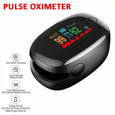 Oximeter Professional Heart Rate Finger Saturation Monitor Pulse Blood Oxygen AU • $13.99
