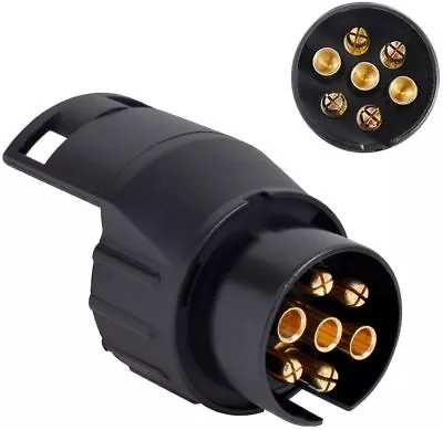 7 To 13 Pin Plug Trailer Truck Electric Adapter Towbar Towing Socket Converter • £4.99