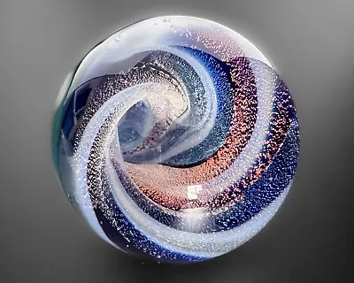 Filip Vogelpohl 2.4  2003 Purple Vortex Handblown Contemporary Art Glass Marble • $170