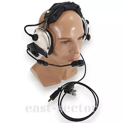 Military Pilot Jetgard Headset RA101 Racal RAF Aircraft Airplane Aviation Mic • £71.26