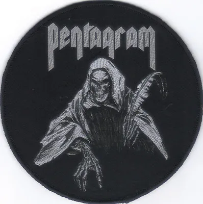 Pentagram-reaper-round Vintage Woven Patch-official • $8.88