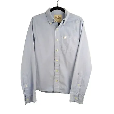 Hollister Men's Chambray Button Down Shirt Long Sleeve Size M Blue • $14.20