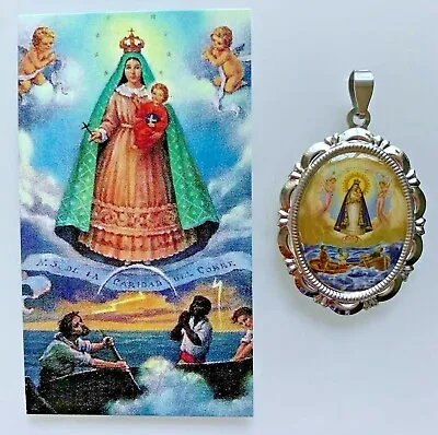Virgen De La Caridad Del Cobre Medalla Our Lady Of Charity Medal Stainless Steel • $10