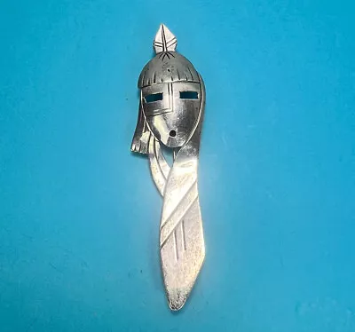 VTG Andrew McCabe Sterling Silver Native American Kachina Pendant/Brooch Signed • $65