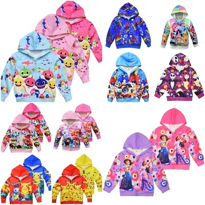 Kids Boys Encanto Zipper Hooded Jacket Toddler Girls Hoodie Coat Top Outerwear • $20.49