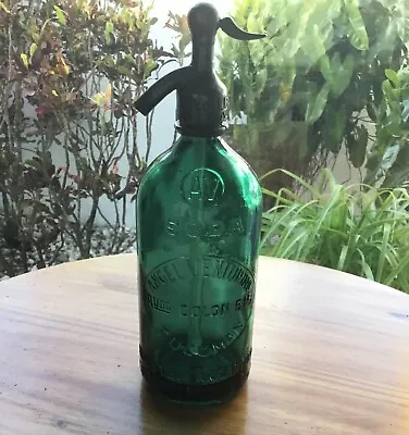 Vintage Seltzer Bottle - Dark  Green - • $185