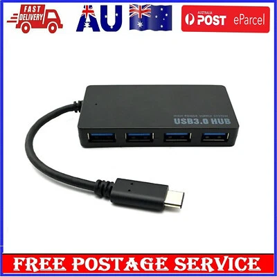 $15.79 • Buy Type C USB 3.1 USB-C To 4-Port USB 3.0 Data Hub Splitter Adapter For Mac Laptop