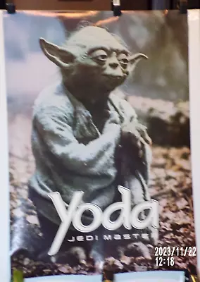 VHTF Vtg Rare Poster Yoda Jedi Master Poster 1980 Star Wars20 X 28 Sharp! • $49.99