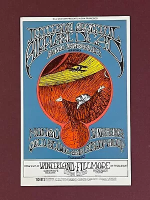 BG171 Bill Graham Postcard   Jefferson Airplane Grateful Dead Elvin Bishop • $39.50