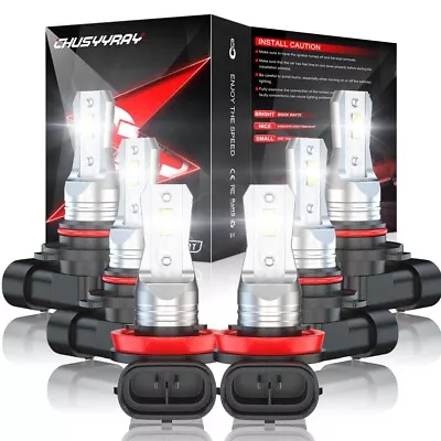 For Mitsubishi Lancer 2008-2017 Combo 6X Upgrade LED Headlight+Fog Light Bulbs • $39.99