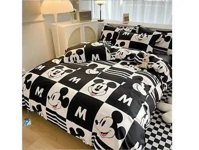 3D Bedding Set Cover Set Mickey Mouse Print Quilt Duvet Cover Free Shipping 4pcs • $54.99