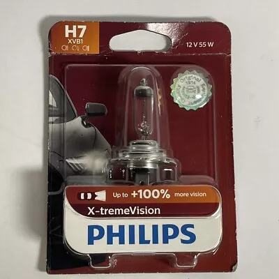 Headlight Bulb-X-treme Vision - Single Blister Pack Philips H7XVB1 Free Shipping • $11.57