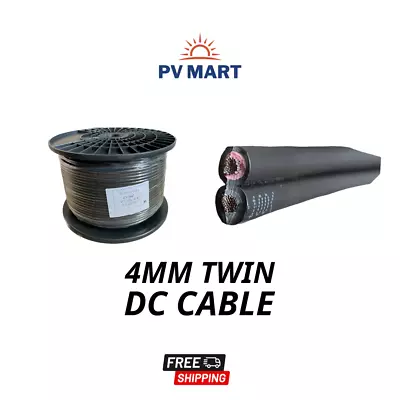 2 Core Twin Sheath Stranded Tinned Copper Wire XLPE Protection 4mm & 6mm Cable • $339