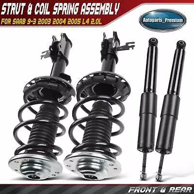 4x Front & Rear Complete Strut & Coil Spring Assembly Shock For Saab 9-3 03-05 • $235.99