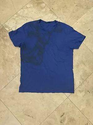 Men’s Versace Collection Blue T-shirt (NEVER WORN) • $45
