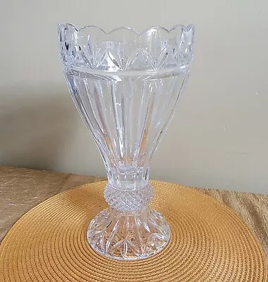 Vintage Shannon Crystal Vase Large 11.5  24% Lead Centerpiece Designs By Ireland • $64.88