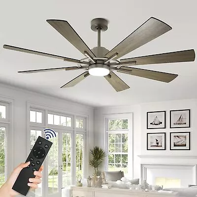 60 In Ceiling Fan With Lights And Remote Control LED 8 Blades Chandelier Lamp • $221.99