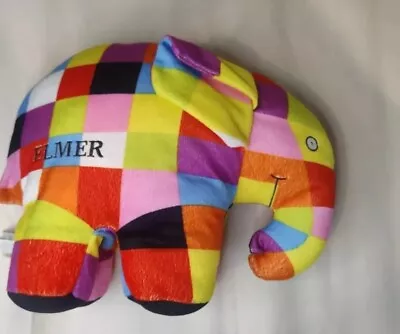 Elmer The Patchwork Elephant Plush David McKee 2007  Stuffed Animal Toy • $12