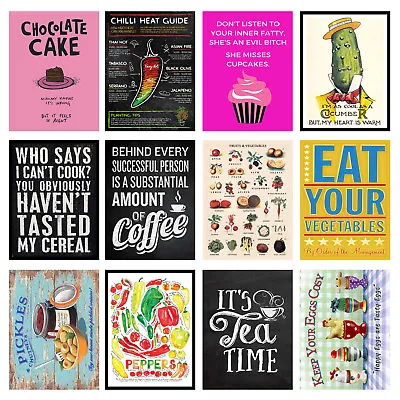 Kitchen Retro Style Metal Fridge Magnets Home Decor Ideal Gift. 100mm X 75mm 3 • £2.99