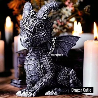 Cult Cuties Dragon Figurine Ornament Gothic Pagan Wiccan Home Art Decor Gift • £16.50