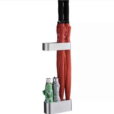$15 • Buy Double-Layer Wall Mounted Umbrella Storage Rack Stand Holder Shelf Home Aluminum