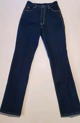 VINTAGE NEW 1980s GLORIA VANDERBILT HIGH WAIST JEANS DARK WASH SIZE 13 (RN60816) • $49.99