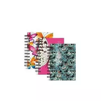 A6 Butterflies Hardback Spiral Notebook Lined Ruled Planner Writing Pad Notes Sc • £3.99